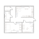 Schemat mieszkaniowy - ciemny